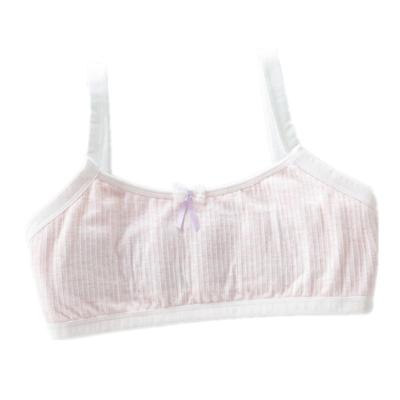 China Puberty Seamless Non-Wire Bra Teenage Girls Pupil Cups Breathable Soft Underwear for sale