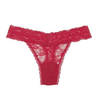 China Custom Made Sexy Elegant Transparent Thong Lingerie Panties Women for sale