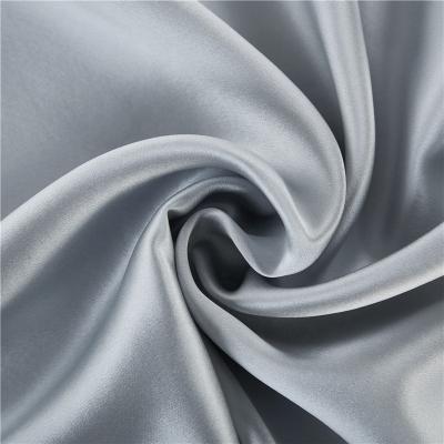 China Viable wholesale high quality 100% pure silk fabric 16mm 114cm in stock crepe silk fabric for sale