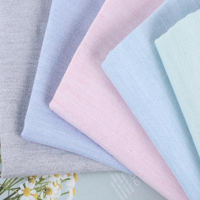 China Breathable Stock Lot Cheap Price 100% Cotton Yarn Dyed Linen Shirting Fabric Small Cut for sale