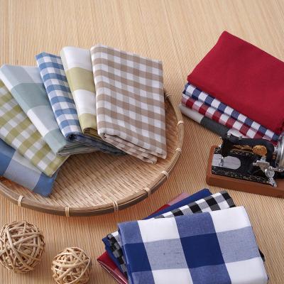 China High Quality Comfortable Feeling Baby 100%Cotton Jersey Fabric Shrink-Resistant Stripe Knit Gingham Check Cotton Fabric for sale