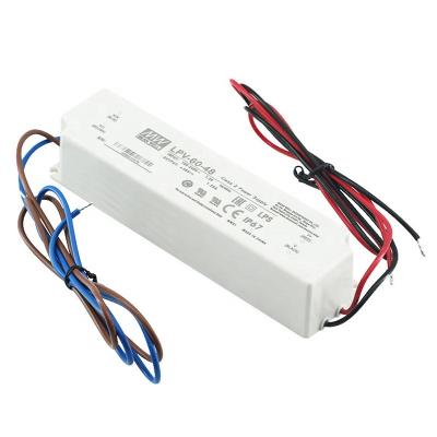 China Taiwan Mean Well LPV-60 Single Output Switching Power Supply 48V 1.25A 60W 162.5*42.5*32 Wholesale MM (L*W*H) for sale