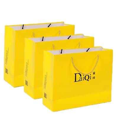 China Wholesale Price Recyclable Craft Custom White Shopping Bag for sale