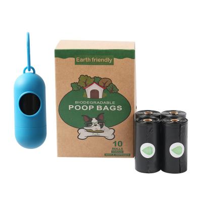 China Hot Sale 100% PLA+PBAT+Corn Biodegradable Starch 100% Compostable Plastic Dog Poop Bags for sale