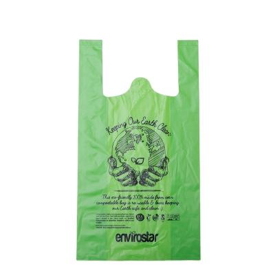 中国 Wholesale price custom BIODEGRADABLE PlA+PBAT+Cornstarch biodegradable shopping bags gargbage bags 販売のため