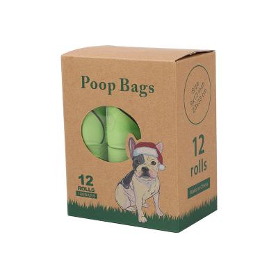 China PLA 100% Compostable Biodegradable Plastic Dog Poop Bags 100% Biodegradable Te koop