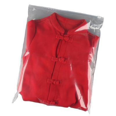 China BIODEGRADABLE hot sale PLA +PBAT+ cornstarch PE gel and PP PVC zipper bag for clothes shoes T-shirt en venta