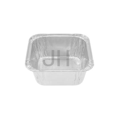 China Wholesale High Quality Disposable Eco-Friendly Disposable Silver Heating Aluminum Foil Dish Bowl Liner Silver White Container For Sale for sale