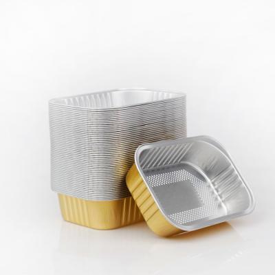 China Eco Friendly Disposable Pizza Tray Pie Pan Foil Dish Molds With Lids Aluminum Foil Around Healthy Disposable Custom Cupcake Cup for sale