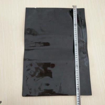 China Moisture Proof Black Plastic Aluminum Foil Vacuum 3 Sides Sealed Bag For Packaging for sale