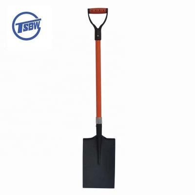 China Wholesale Garden Shovel Factory Carbon Steel Metal Shovel Garden Cultivating Flat Square Shovel for sale