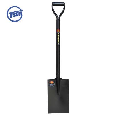 China Garden Shovel 1.4kg S512 All Kinds Of Garden Cultivating Garden Flat Square Mouth Steel Shovel With Handle for sale