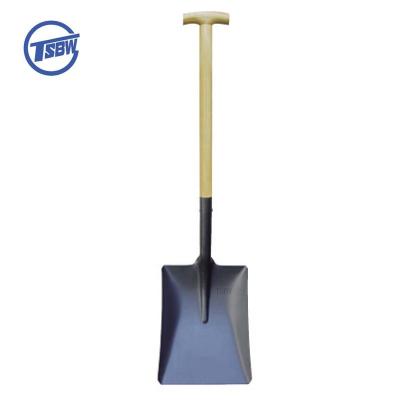 China Garden Shovel Pala Spain Type Heavy Duty All Kinds Of Garden Cultivating Square Mouth Pointed Wooden Handle Steel Shovel for sale