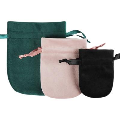 China Mini Velvet Drawstring Bag Small Jewelry Storage Bag Drawstring Jewelry Storage Bag Velvet Jewelry Storage Bag for sale