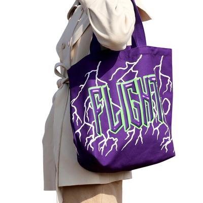 China Free Sample Wholesale Polyester Canvas Tote Bag Custom Printing Large Tote Bag Printing Digital Shopping Tote Bag for sale