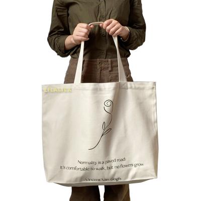 China 100% New Eco-friendly Reusable Fashion Shopping Handbag Tote Canvas Shopping Bag Bag Customizations and Wholesale Tote Bags for Women for sale