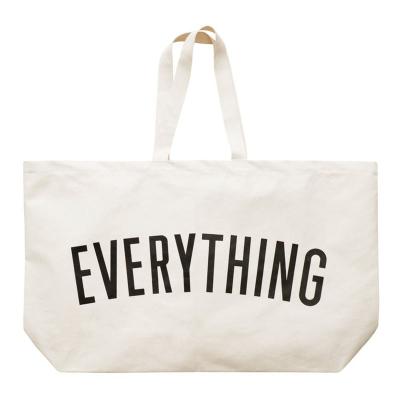 China Printed Oversized Giant Customer Shopping Reusable Eco Friendly Canvas Grocery Bag Weekender Tote Bag Large Shopping Bag for sale