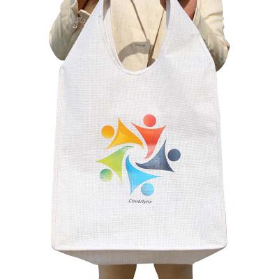 China Shopping Canvas Polyester Jute Tote Strong Quality Lower MOQ Free Sample Bag Fashion Canvas Bag for sale