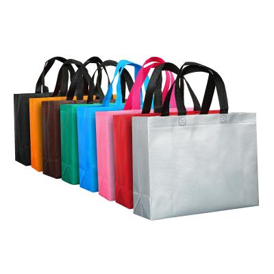 China RTS PP Handled Promotional Non Woven Bag Recyclable Carry Bag Non Woven Fabric Shopping Bag for sale