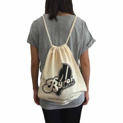 China Wholesale custom oversized travel bag factory cotton drawstring backpack bag for promotion for sale