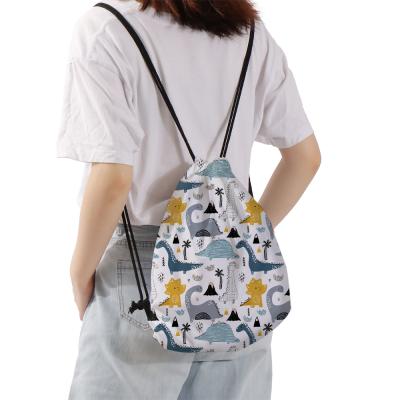 China Running Drawstring Bag Oxford Cloth Bag Waterproof Reflective Safety Bag Waterproof Backpack for sale