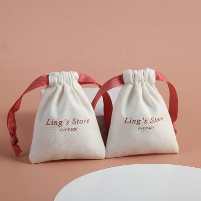 China Soft, High Quality Drawstring Cotton Bag Cotton Pouch for sale