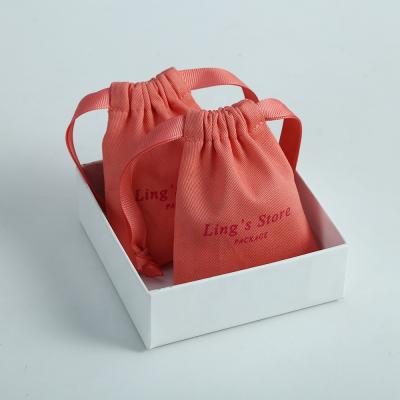 China Eco-Friendly Soft And High Quality Cotton Drawstring Pouch Gift Reusable Drawstring Bag for sale