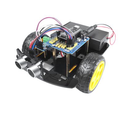 China STEM Education Multi Starter 4WD Robot Car Kit Upgraded V2.0 for R3 Robot STEM Graphical Programming Robot Car for sale