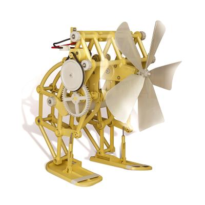 China Assemble DIY 3D Puzzle Wind Power Toy Walker Powered Walking Assembly Model Kits Robot Toys Handmade Science Experiment Toy for sale