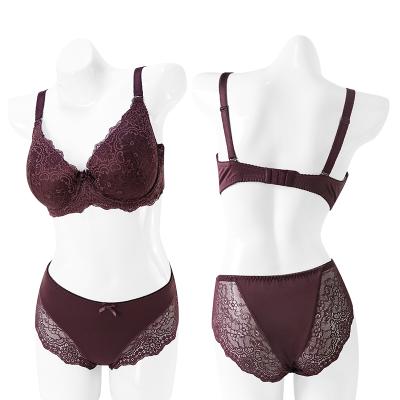 China Penty Comfy Padded Bridal Panties And Bra Set Underwear For Woman for sale