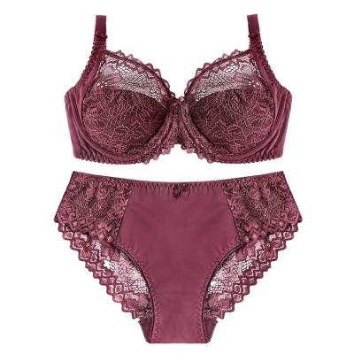 China Comfortable Lace Women Bralette Bra And Undie Set Custom Panties And Bra Set for sale