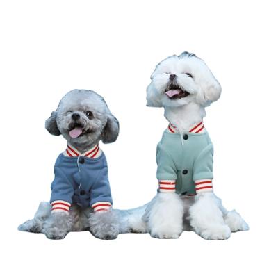 China Sustainable 4 Leg Baseball Fashion Printed Dog Hoodies Fabric for sale