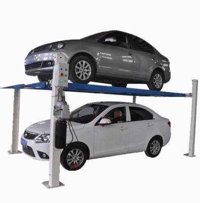 China Home Hydraulic Parking System Four Post Garage Car Auto Parking Lift 2 for sale