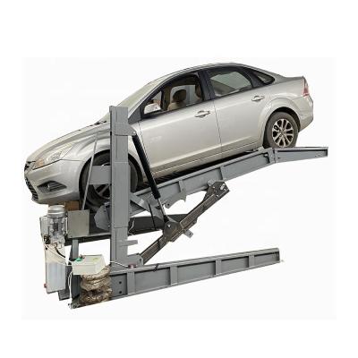 China Mini Automatic Parking Car Lift Tilting Table 2500kg Two Post Hydraulic Parking Lift For Basement Garage for sale