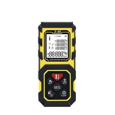 China Distance Large LCD Backlight Display Digital Laser Distance Meter 100M Long Distance Measurement Lazer Long Range Finder for sale