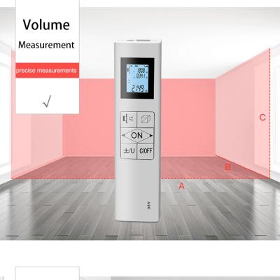 China Mini Digital Laser Distance Meter USB Rechargeable Laser Measuring Instrument 125*30*14mm Bidirectional Laser Distance Meter 80M For Building for sale