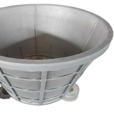 China Energy & Mining stainless steel centrifuge wedge wire basket for industry coal centrifuge basket vibrating screen mine selection for sale