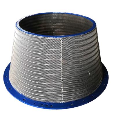 China Energy & Mining Screen  coal centrifuge Sieve Metal Mesh Stainless Steel Filter Wedge Wire Basket for industry vibrating screen mine for sale