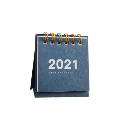 China Mini Table Calendar Calendar 2021 Coil Calendar Desktop Book for Office Set for sale