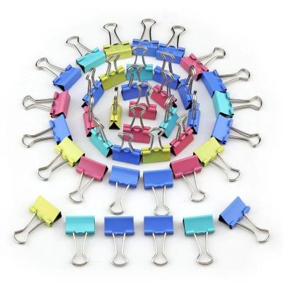 China Multifunctional Colorful China Manufacturers 25mm Binder Staples Metal Note Clips For Stationery Supplies for sale