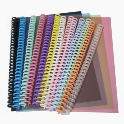 China DIY 30 hole plastic ring binding loose-leaf colorful plastic A4 ring binder opening detachable stationery for sale