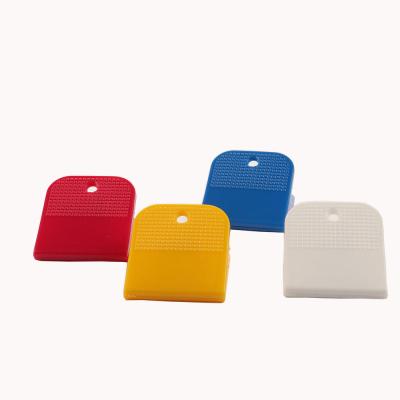 China 2020 Custom Square Shape Binder Clip Office Multicolor Plastic Stationery Spring Clips for sale