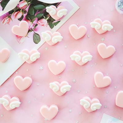 China Multi-function cute plastic pink girl heart wing shape photo spring clip clip decor student small stationery for sale