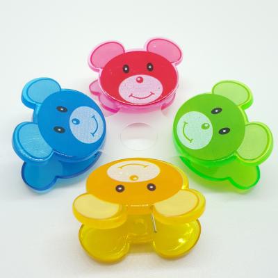 China Home School Office Manufacturers Sale Cartoon Clip Bear Design Cartoon Spring Clips Clamp Custom Made for sale