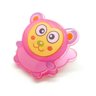 China Wholesale Office School Home School Cartoon Spring Clips Cardboard Trim Translucent Plastic Clips for sale