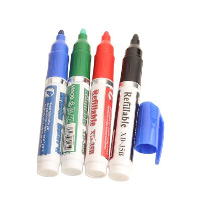 China 4pcs/set White Board Marker Pens Easy Erase Dry Eraser Whiteboard Refillable Marker Pens for School Office Supplies and for sale