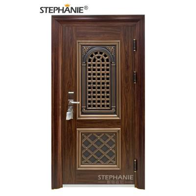 China Upper Level Single Front Steel Swing Door For Villa Home for sale