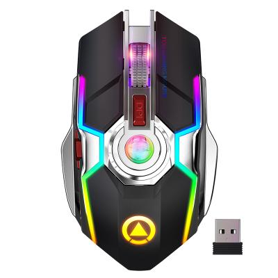 China 10m 2.4g USB Vertical Wireless Mouse Gaming RGB Comfortable Optical Mice For PC Computer A5 Wireless Gaming Mouse Light Weight for sale