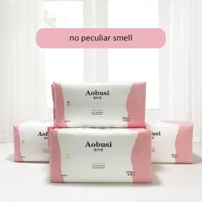 China Disposable Disposable Nonwoven Facial Tissue Makeup Wipes Cotton Pads Face Towel for sale