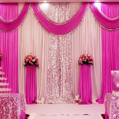 China Wedding wholesale banquet hotel factory shiny backdrop sheets for wedding backdrop for sale